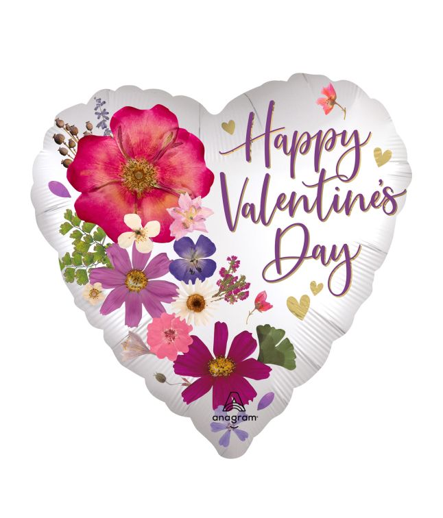 Happy Valentines hjerte folieballon