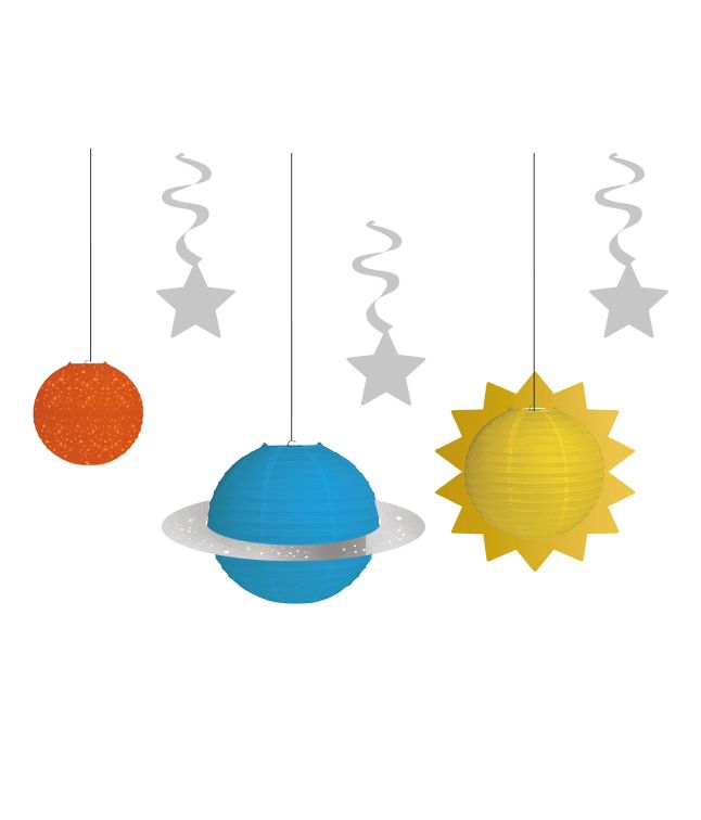 Space party dekorationssæt