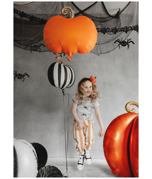 Græskar folieballon 62 x 59 cm