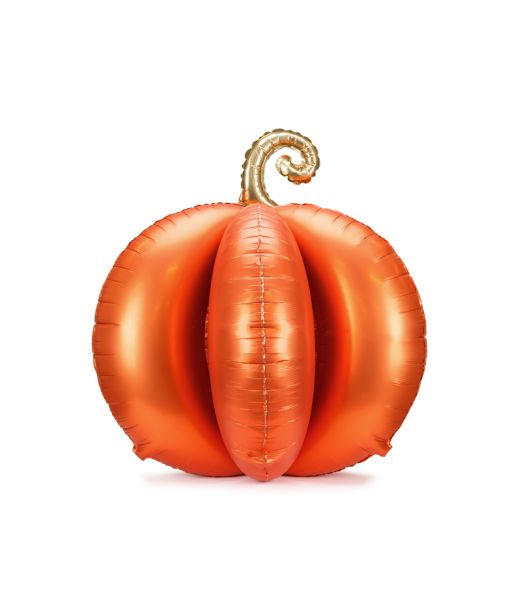 Stående orange græskar folieballon