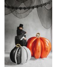 Stående orange græskar folieballon