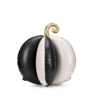 Stående græskar sort og hvid folieballon