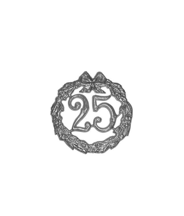 Sølv krans 25 år, 10 cm
