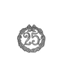 Sølv krans 25 år, 10 cm