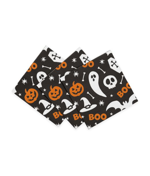 Halloween Boo servietter, 20 stk