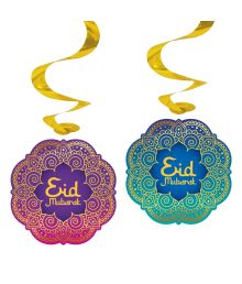 Eid Mubarak spiraler, 4 stk