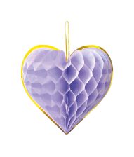 Pastel hjerte papirvæv, 4 stk