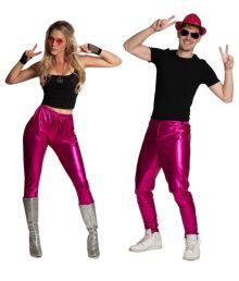 Pink diskobukser til mænd og kvinder