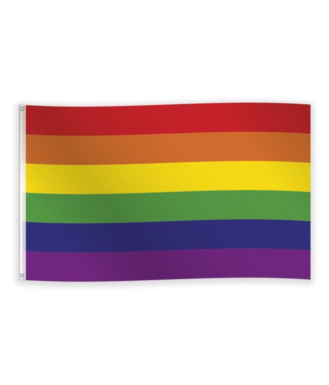 Regnbue flag, 150 x 90 cm
