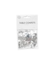Sølv stjerne konfetti, 14 g