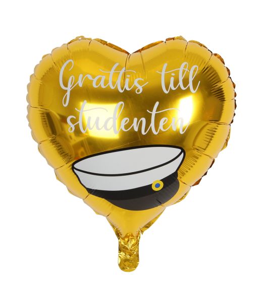 Grattis till studenten folieballon, 46 cm