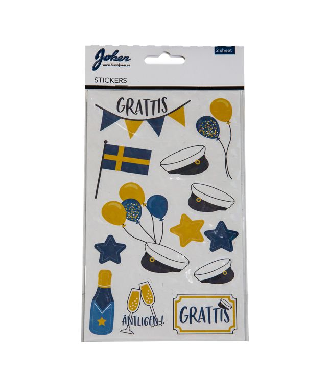 Svensk student klistermærker, 2 ark
