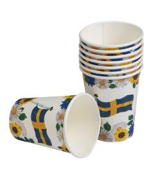 Svensk flag papkrus, 250 ml