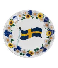 Svensk flag tallerkner, 18 cm