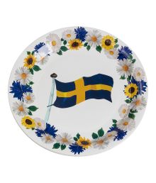 Svensk flag tallerkner, 18 cm