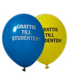 Grattis till studenten balloner, 8 stk