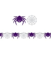 Edderkop og spindelvæv guirlande, 300 cm