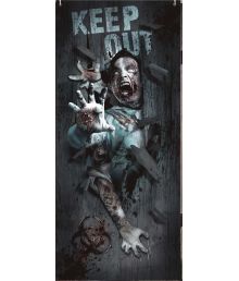 Zombie dørdekoration 80 x 180 cm