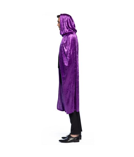 Lilla velour kappe, 170 cm.