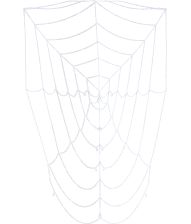 Edderkopspind, 210 cm 