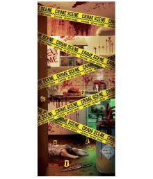 Crime Scene dørdekoration 80 x 180 cm