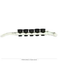 Skeletarm shotglas holder
