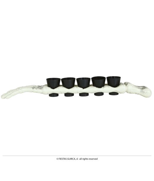 Skeletarm shotglas holder