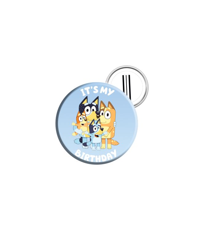 Bluey birthday badge