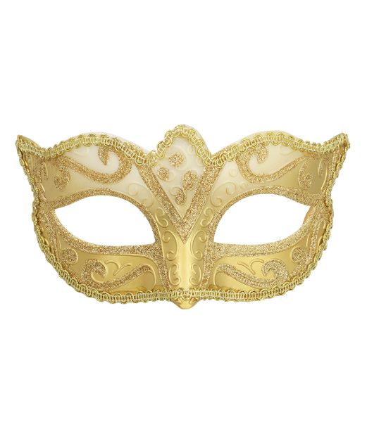 Halvmaske Venice Felina, guld