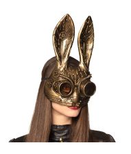 Steampunk Kanin halvmaske