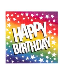HAPPY BIRTHDAY servietter, 20 stk
