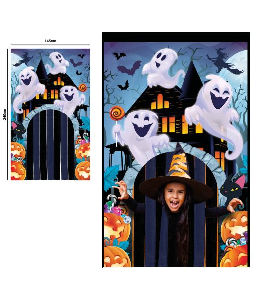 Halloween dørgardin