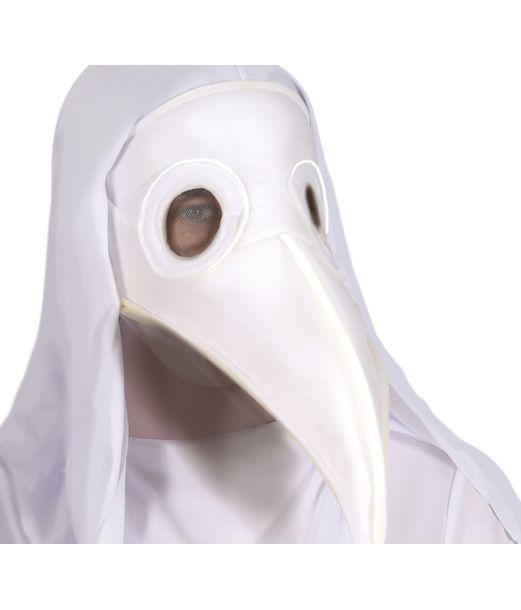Hvid pestdoktor kostume til kvinder