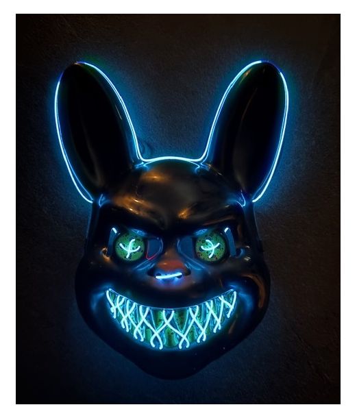 Killer Rabbit, blåt LED lys