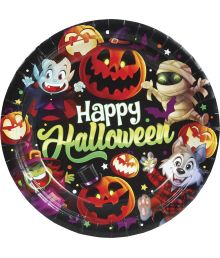 Little Monsters paptallerkner, 23 cm
