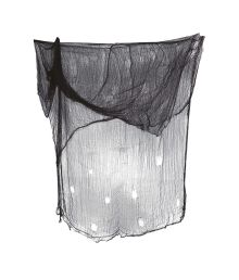 Sort gaze stof, 2 x 5 m