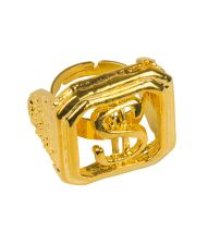 Guldfarvet dollarring