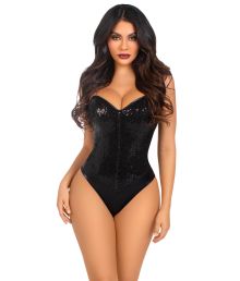 Sort palliet bodysuit