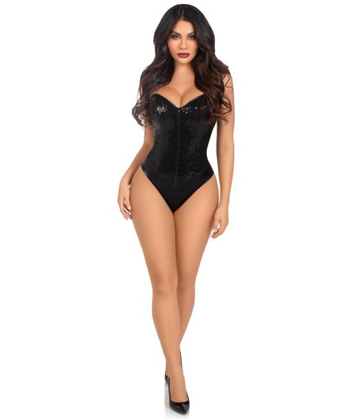 Sort palliet bodysuit