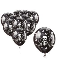 Skelet balloner, 10 stk