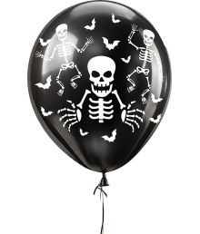 Skelet balloner, 10 stk