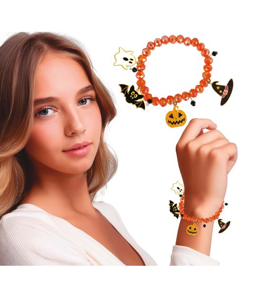 Orange halloween armbånd