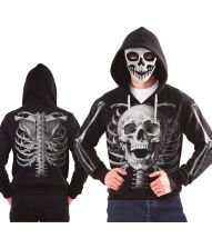 Skelet hoodie med maske