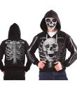 Skelet hoodie med maske