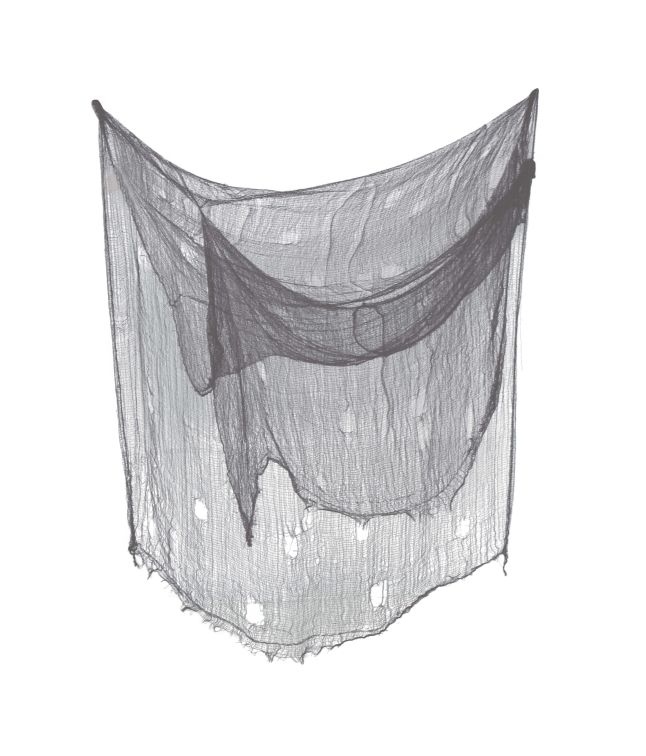 Grå gaze stof, 2 x 5 m