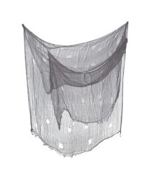 Grå gaze stof, 2 x 5 m