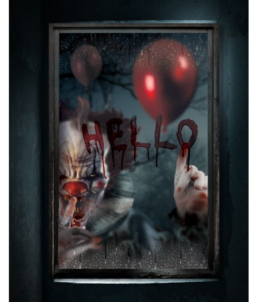 Klovn vinduesdekoration