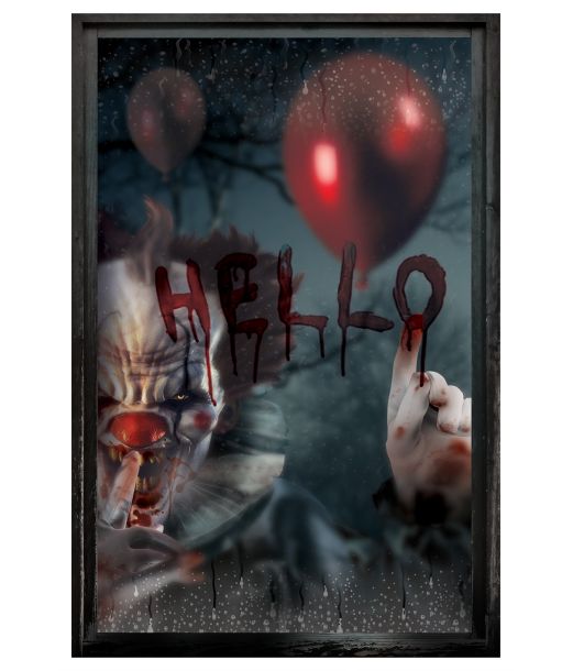 Klovn vinduesdekoration