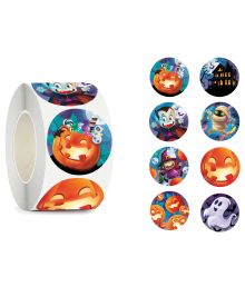 Halloween sticker rulle, 200 stk