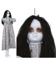 Uhyggelig hængende pige